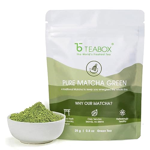 Teabox Matcha Green Tea Powder 25 Grams | 100% Pure Matcha Rich in Anti Oxidants