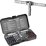 LIFEGOO 40 in 1 Magnetic Screwdriver Set, DIY Ratchet Screwdriver Set, Multi Bit Magnetic Drive Set with Detachable Ratchet Handle, Portable Compact Repair Tool Kit for Furniture Computer Bicycle