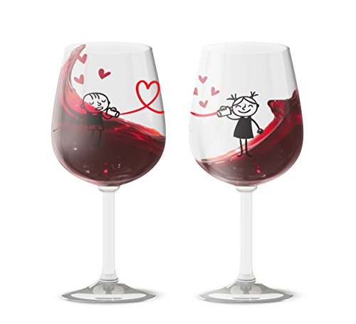 Love Wine Glasses - The Wine Savant Love Wine Glasses Set of 2