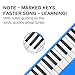 EROK 32 Keys Melodica Keyboard Instrument - Portable with Carrying Bag, Ideal for Beginners & Adults Gift (Blue)