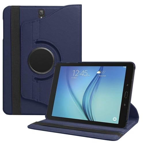 Image of M Cart 360 Degree Rotating Leather Case Cover for Samsung Galaxy Tab S3 9.7 inch (SM-T820 /T825 /T827) 2017 Release (Midnight Blue)