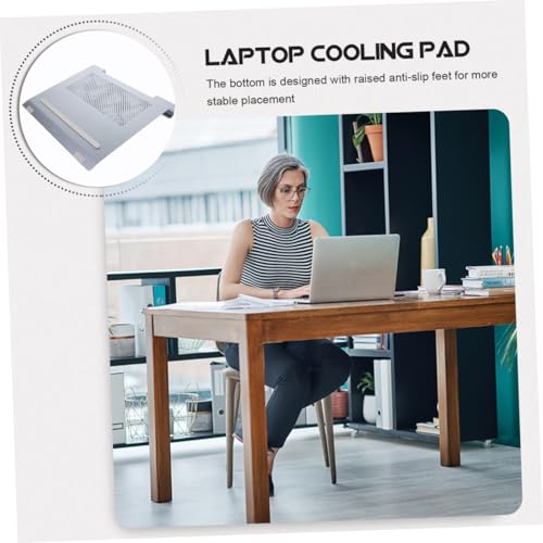 Base refrigerante para laptop Vaguelly aluminio con ventiladores USB miniatura 3