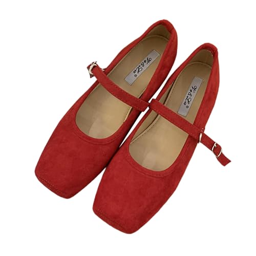 Ballerines Mary Jane pour femme plates confortables avec sangles et bout fermé