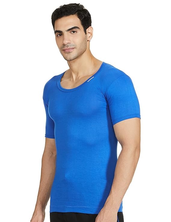 Image of Rupa Frontline Half Sleeves Vest for Men, 100% Cotton Material, Round Neck, Regular Fit, Pack of 2