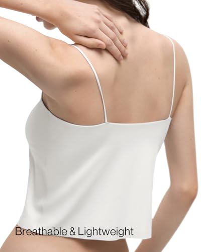 Seamless Bra-in Tank Tops, Cooling Camisoles for Women with Spaghetti Strap, Simple Tank Top for Girl2