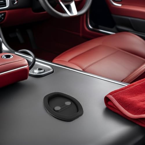 Protectores de cerradura de coche negros y almohadillas amortiguadoras 5