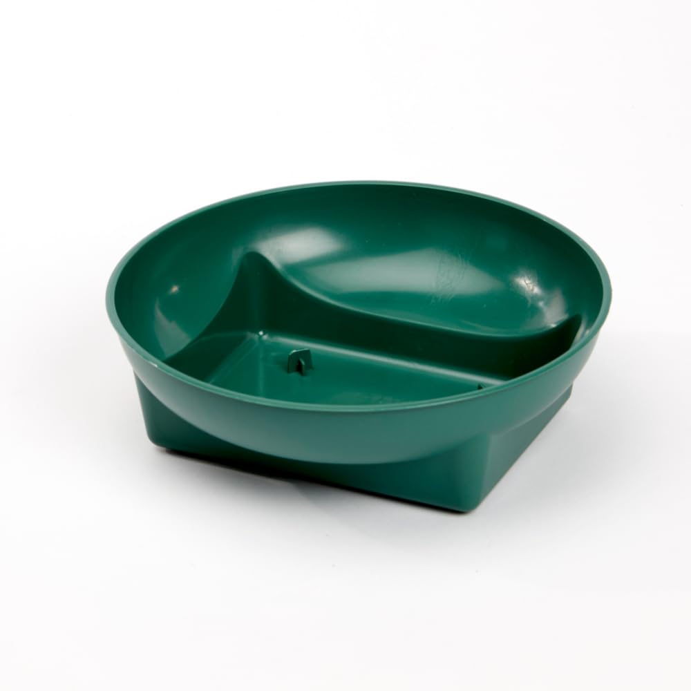 Smithers Oasis Green Plastic Square Round Bowls for Flower Arranging (10 Bowls, Green)
