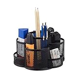 Muchos compartimentos: Lapicero organizador con siete compartimentos. Espacio para lápices, bolígrafos, tijeras y mucho más. Tres compartimentos bajos para clips, grapas o gomas de borrar