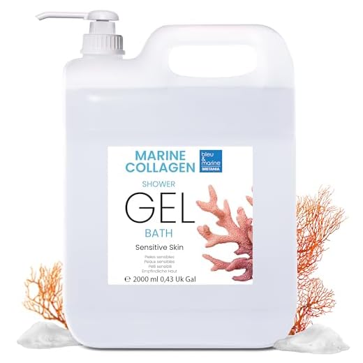 Gel de Ducha Colágeno Triple Accion: Limpiador Facial, Corporal y del Cabello. Efecto Reafirmante y Anti Edad. Cuidado Piel Atopica, Sensible y Seca - 2000 ml