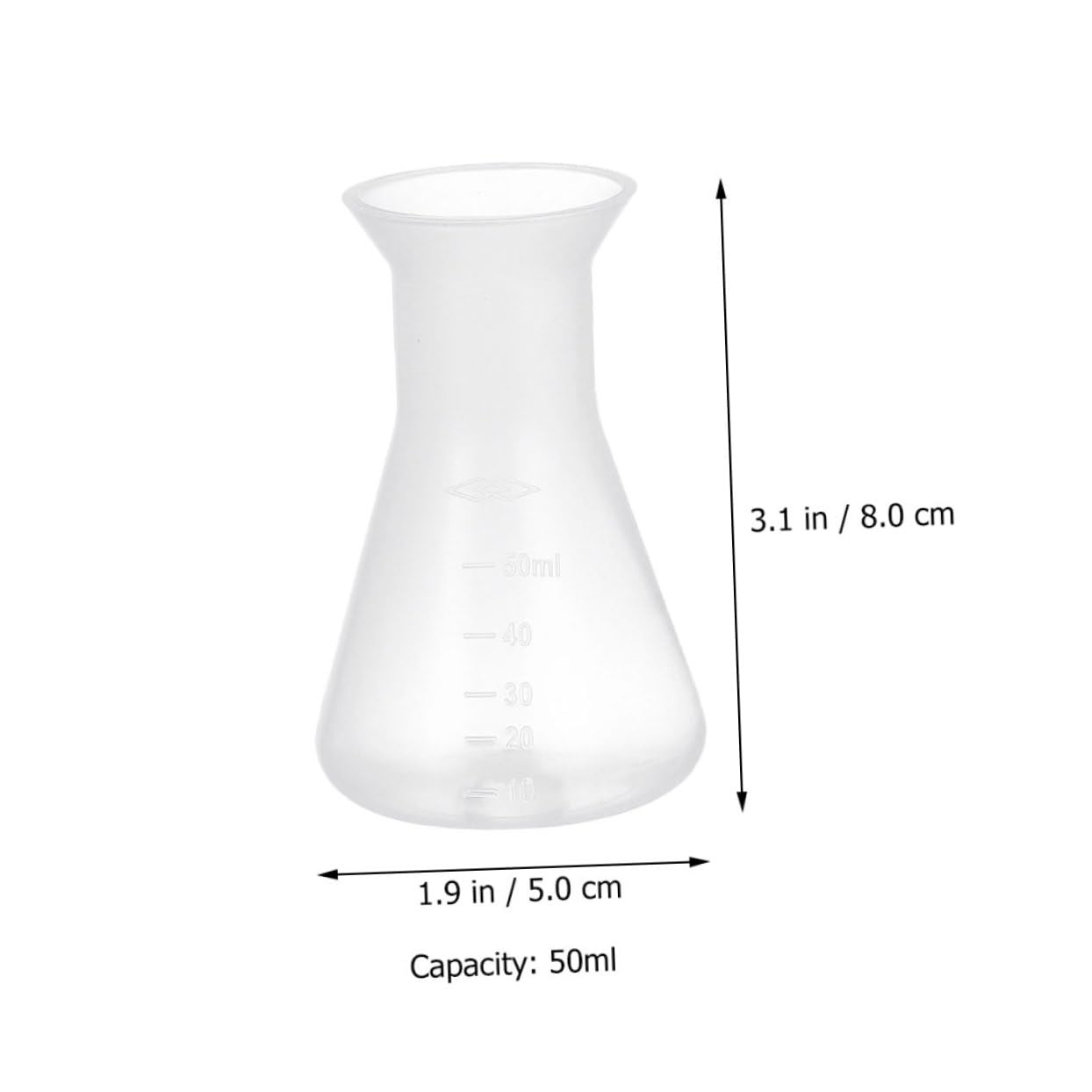 SOLUSTRE 32piezas Erlenmeyer De Plástico Para Frascos Científicos De Diseño Juego De Frascos Para Experimentos Químicos