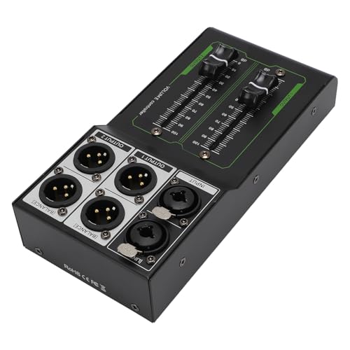 Controlador de Volumen Pasivo Dpofirs, Carcasa Metálica Profesional de 70 mm, Controlador de Sonido Pasivo Plug and Play para Ajuste Preciso del Volumen miniatura 2
