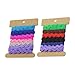 Healifty 2 Rolle Zackenlitze Trimmt Bunte Polyester Trim Bänder DIY Fertigkeit-Band zum Nähen Geschenkverpackung nach Hause Geburtstag Hochzeit Party-Deko 8Mm Style 1