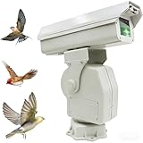 Deterrent À Oiseaux Laser Intelligente Solaire, Répulsif À Oiseaux Silencieux À Haute Puissance, Rotation 360°, Contrôle APP & Temporisateur,IP66 Pour Substation, Ferme, Verger Et Entrepôt(1W,A)