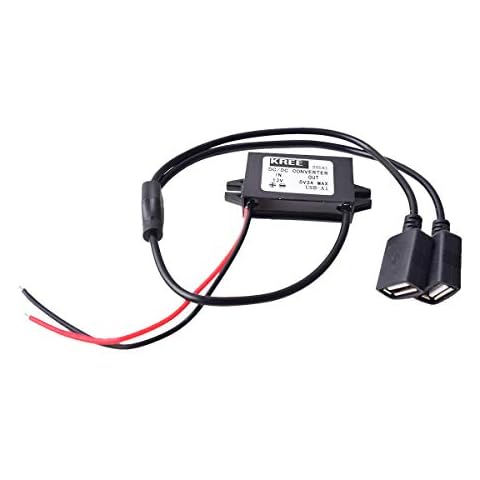 Car Hard Wire Charger with Dual USB Charging Ports Cover
