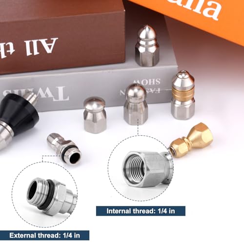 Boquillas para alcantarillado Gosknor con conector rápido de 1/4 para manguera de drenaje 4