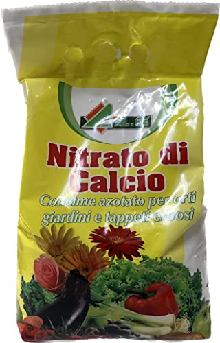 Nitrato di calcio kg.4 - Concime azotato per orti giardini e tappeti erbosi