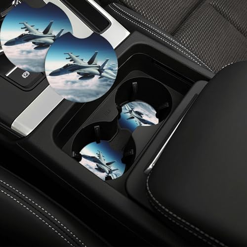 Portavasos para auto 2 piezas de goma negra miniatura 1