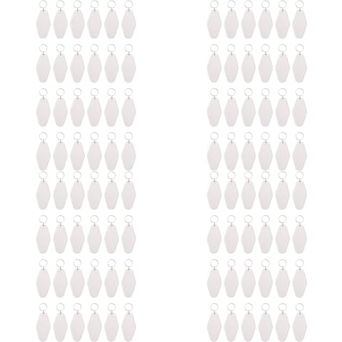 Porte-clés sublimation en vrac motel vintage blanc de 96 pièces pour création personnalisée