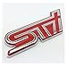 RONGKE susongxianyinzhengpingbaihuoshanghang Styling for Auto Nuovo Metallo 3D STI Logo Badge EMBLEGGIO di AVIDERA della GRIGLIO Anteriore Fit Subaru Legacy Forester Outback Impreza STI Accessori