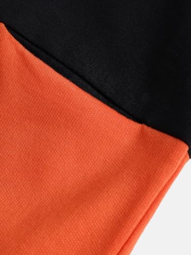 Image of Alano Unisex Kids Black & Orange Wool Blend Jackets