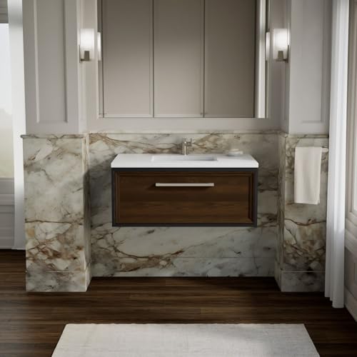 Kohler Lodern® 36" Wall-Hung Bathroom Vanity Cabinet, Slate Grey