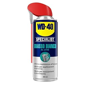 WD-40 Specialist Grasso Bianco al Litio Spray con Sistema Doppia Posizione, 400 ml