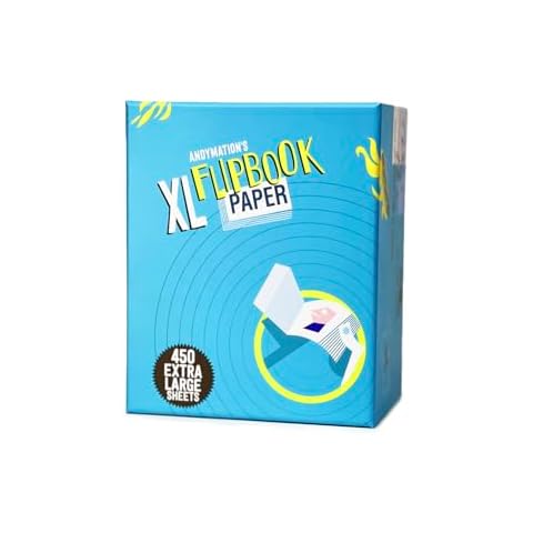 ANDYMATION XL Flipbook Paper Pack for Drawing and flipbook Making, Ideal for Large Scale Animation Cover