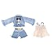 F Fityle Jeans Giacca Pantaloni Nappa Top Vestito per 12 Pollici Vestiti per Le Bambole Blythe