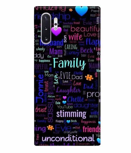 Image of Printed Hard Back Case Cover & Compatible for Samsung Galaxy Note 10 Plus /Samsung Galaxy Note 10 Pro | Motivation Inspired Quotes (Multicolor) - D1208