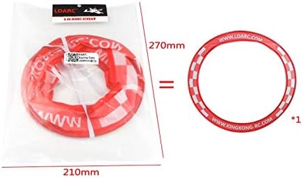 LDARC 500mm Arch Racing Air Gate in packaging with dimensions