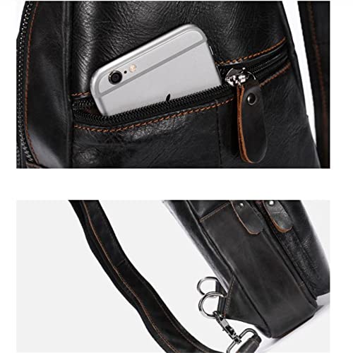 Men's Sling Chest Bag Men's Casual Messenger Bag Shoulder Bag for Hiking Travel Sports(1)4