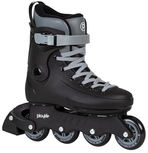 Rollers en ligne mixtes taille 39-46 Playlife Rave Black pour le fitness