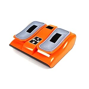 VibroMoving Massagegerät für Füße, Beine, Knie und Oberschenkel mit Vibration und Shiatsu (Orange)