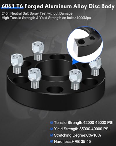 Eccpp 802099-6LUG 4X 6 Lug 1.25 Inch Hubcentric Wheel Spacers 6X5.5 To 6X5.5 78.1Mm thumb #4