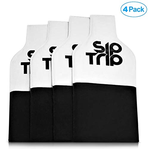 Wine Sleeve Bottle Protector, 4PK, Reusable- Best Bottle Protection for Transport- Use in Your Bag, Luggage or Suitcase for Travel, Leak-Proof, Double Bubble Protection Wine Skin Tote – Fun Gift Item