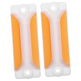 FUNOMOCYA 2stücke Reflektorschild Für Einfahrt Leuchtende Straßensicherung Warnschilder Aus Polycarbonat Sichtbarer Verkehrsschutz Tages Und Nachtwirkung