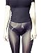 LinvMe Women's Sexy See Through Sheer Long Flare Pants Nylon Tight Legging M Black