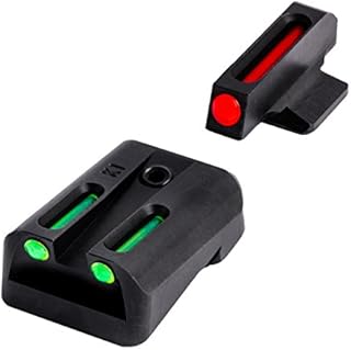 TRUGLO Fiber-Optic Front and Rear Handgun Sights for Kimber 1911 Models with Fixed Rear Sight, Black, One Size (TG131K)