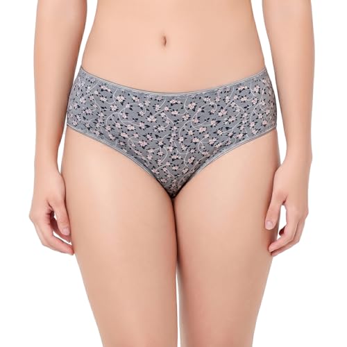 Image of juliet Cotton Hipster Premium Panties Set of 5 Full Coverage Stretchable Fabric