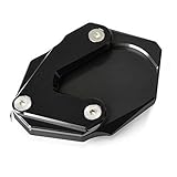 ▷Material: Aluminio CNC. Pata de Cabra Extensión del Soporte Lateral Ampliadora para B-M-W R1200GS LC 2013-2018 R1200GS Rallye 2016-2019 R1250GS 2018-2019-Negro+-Negro