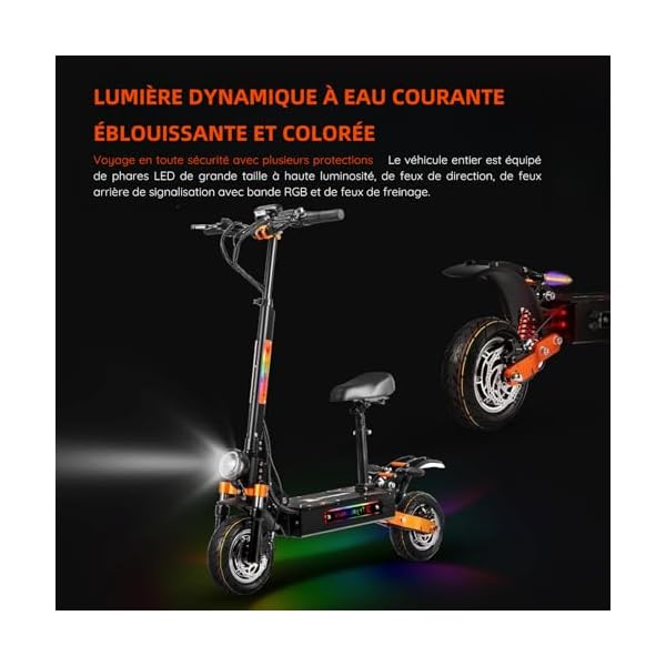 CHEEVALRY Trottinette Électrique Double Moteur 11 Pouces – Tout-Terrain, Autonomie et Puissance 41tIxu0Sr5L. SS600