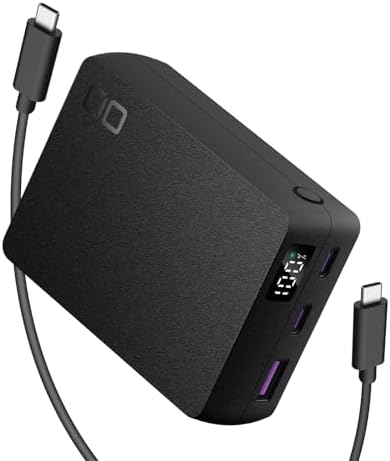 CIO SMARTCOBY TRIO 20000ｍAh 65W モバイルバッテリー 大容量 小型 急速充電 PD 3ポート iPhone/Android/Macbook M3 / iPad Type-C USB-C USB-A パススルー PSE認証品 (ブラック)