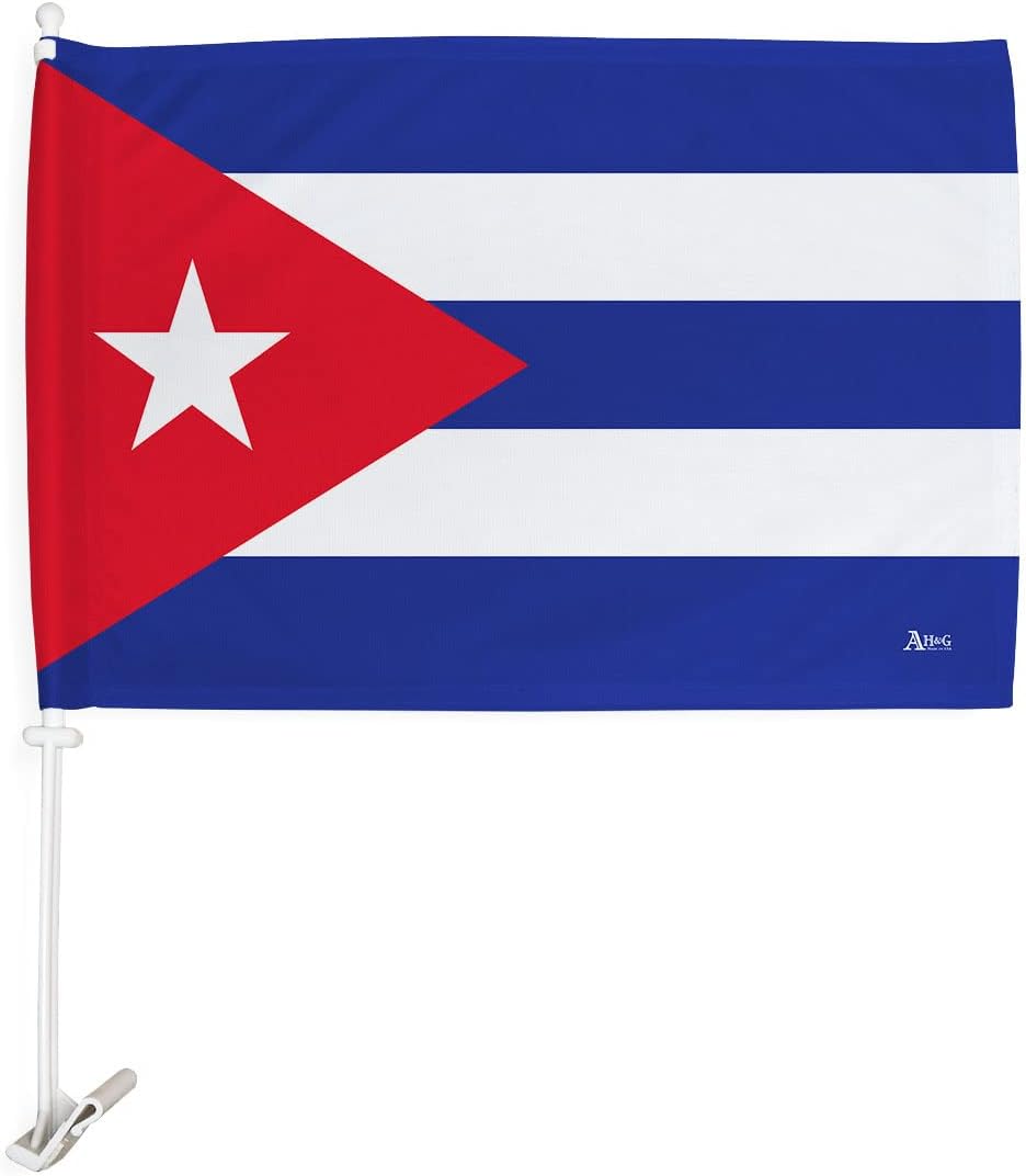 Americana Home & Garden Cuba Car Flag - Regional Nationality Nation International World Country Particular Area - House Decoration Banner Small Yard Gift Double-Sided Made in USA 12 x18