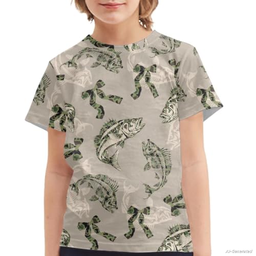 Image of Renewold Kids Novelty T-Shirt for Girls Boys Short Sleeve Crewneck Summer Tee Soft Breathable Graphic Shirt for Age 2-16