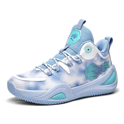 Image of Men's Basketball Shoes Fashionable Breathable Anti Slip Sports Shoes Outdoor Running Fitness Training Shoes