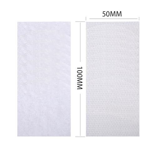Image of Melsan 2x4 inch Adhesive Square Hook and Loop Tape -12 Sets, Sticky Back Fastener for Indoor or Outdoor Use - Instead of Holes and Screws, White