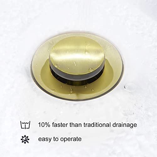 Crea Bathroom Faucet With Pop Up Sink Drain Stopper Stainless Steel #TOP4