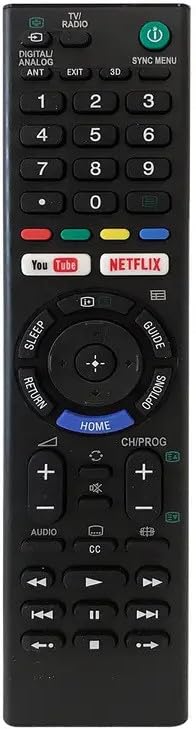 Crystonics RM L1370 Universal Remote for Sony Smart LCD LED TV Sony Bravia Smart LED TV Remote Controller (Black)