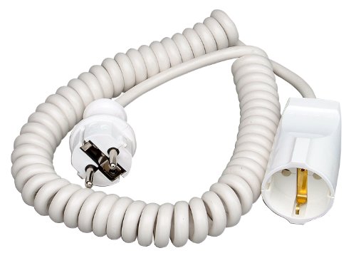 Kopp 140201091 - Alargador de Espiral (elástico, 2,5 m), Color Blanco