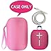 co2CREA Hard Travel Case Replacement for Ultimate Ears WONDERBOOM 4 WONDERBOOM Play WONDERBOOM 3 WONDERBOOM 2 Small Portable Wireless Bluetooth Speaker (Pink Case)